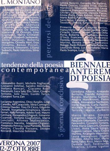 Biennale Anterem: Manifesto selezione poeti