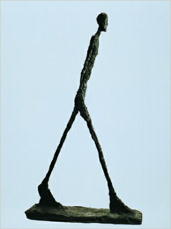 Giacometti man striding