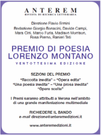 Locandina del Premio Lorenzo Montano XXVIII edizione