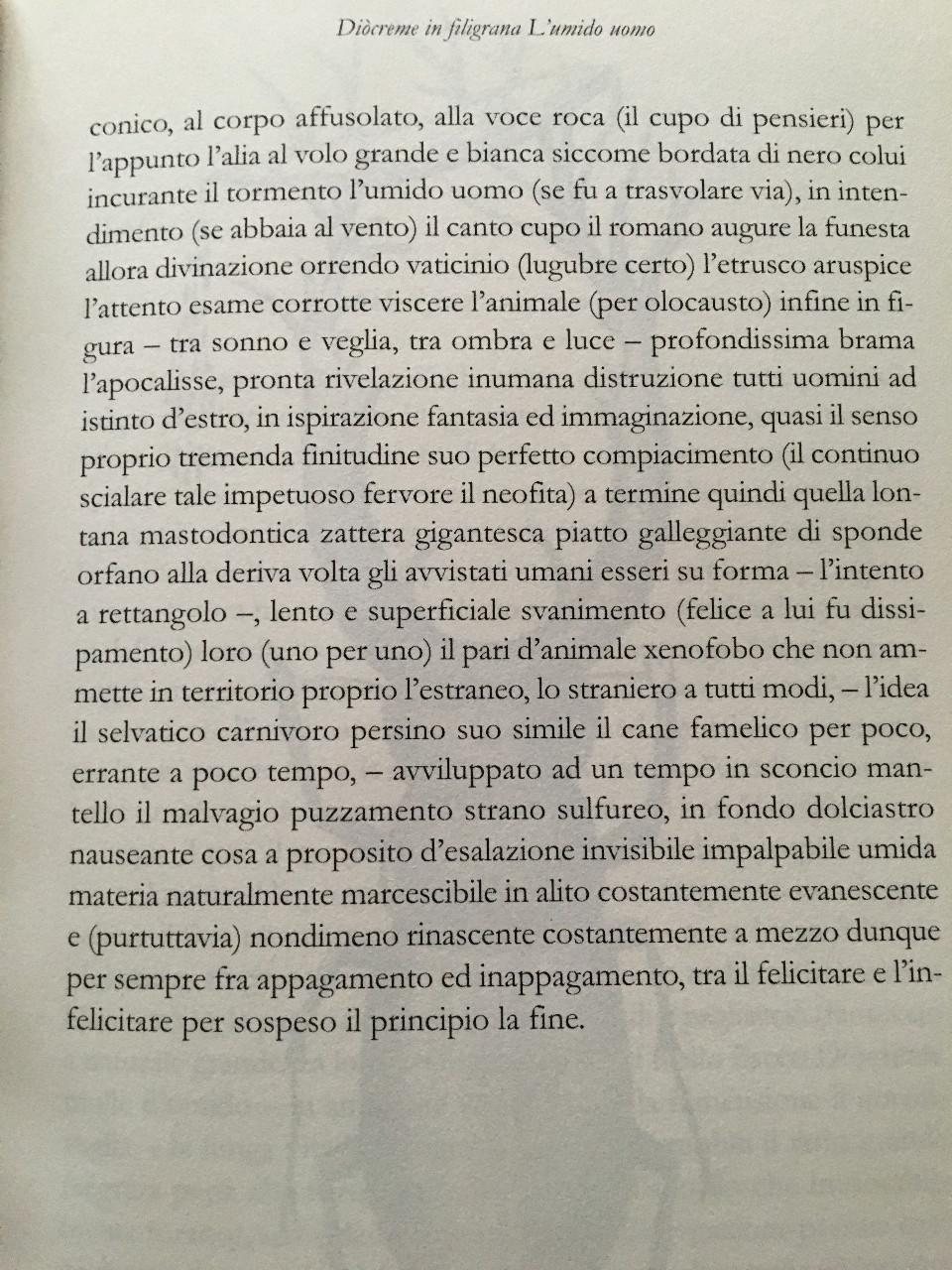 Cesare Vergati, Diòcreme in filigrana