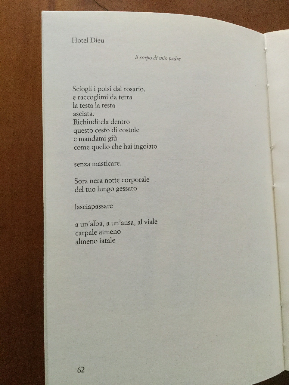 Irene Santori, Hotel Dieu