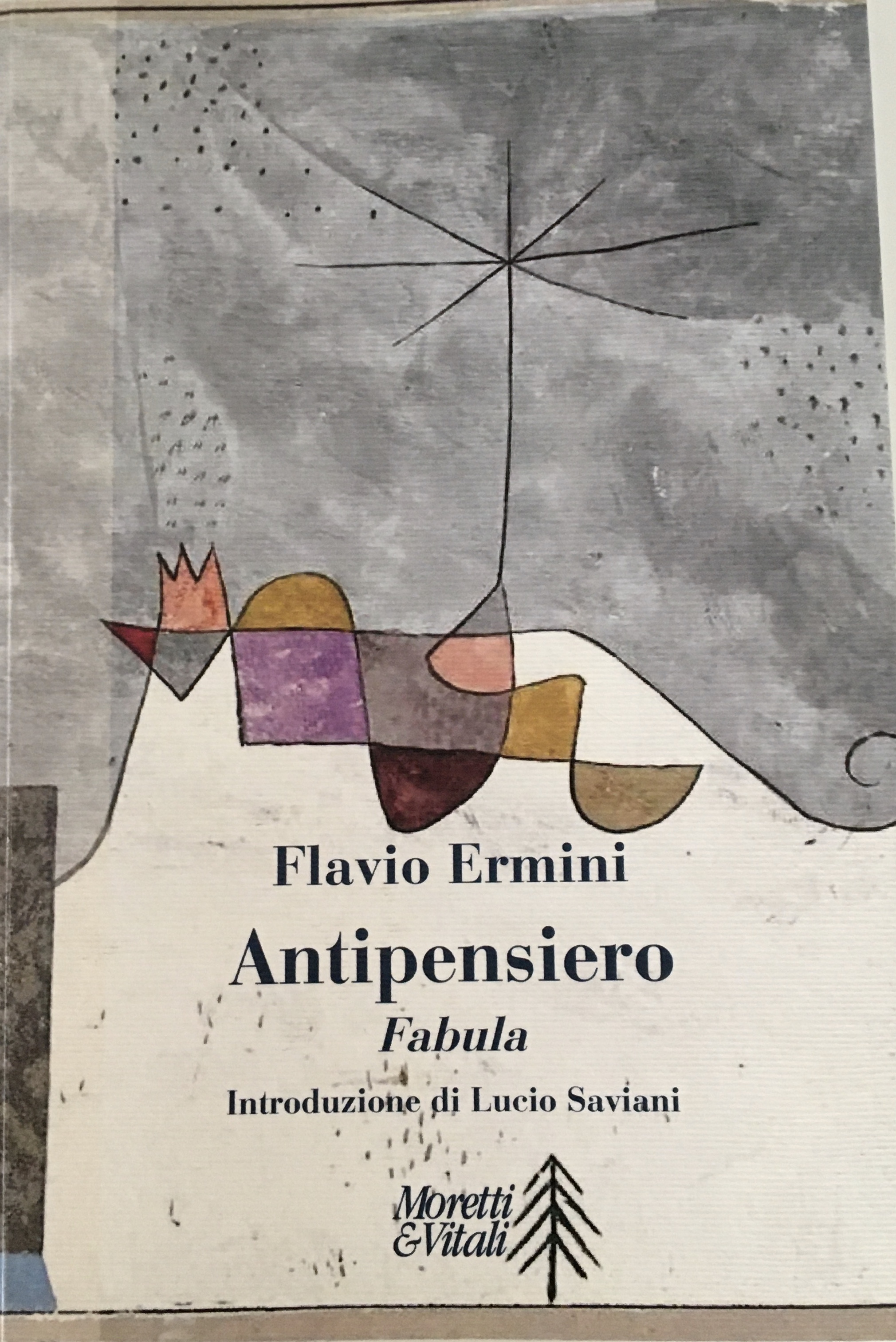 Copertina del libro "Antipensiero" di Flavio Ermini"