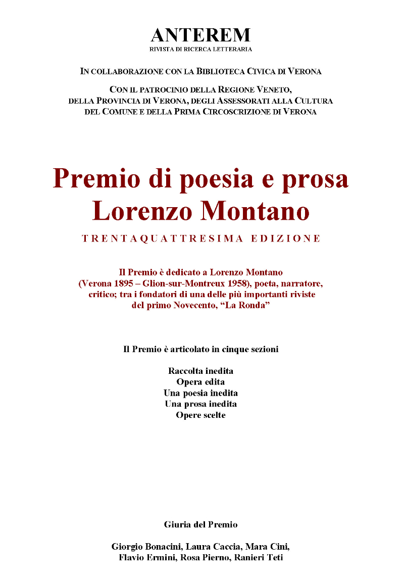 Premio Montano XXXIV