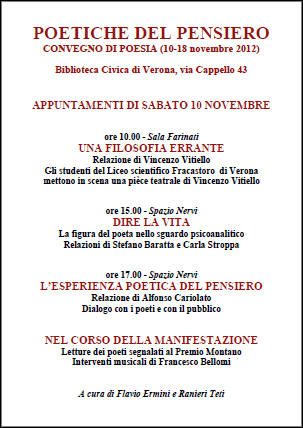 Poetiche dl pensiero 10/11/2012